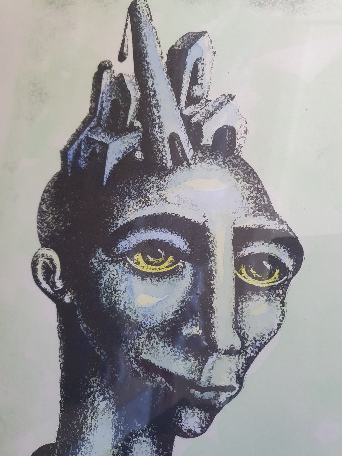 Surrealist Portrait by Walter Mac Mazzieri (1947-1998)
