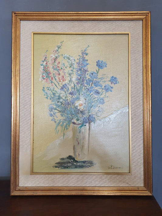 Natura morta floreale degli anni '50 circa