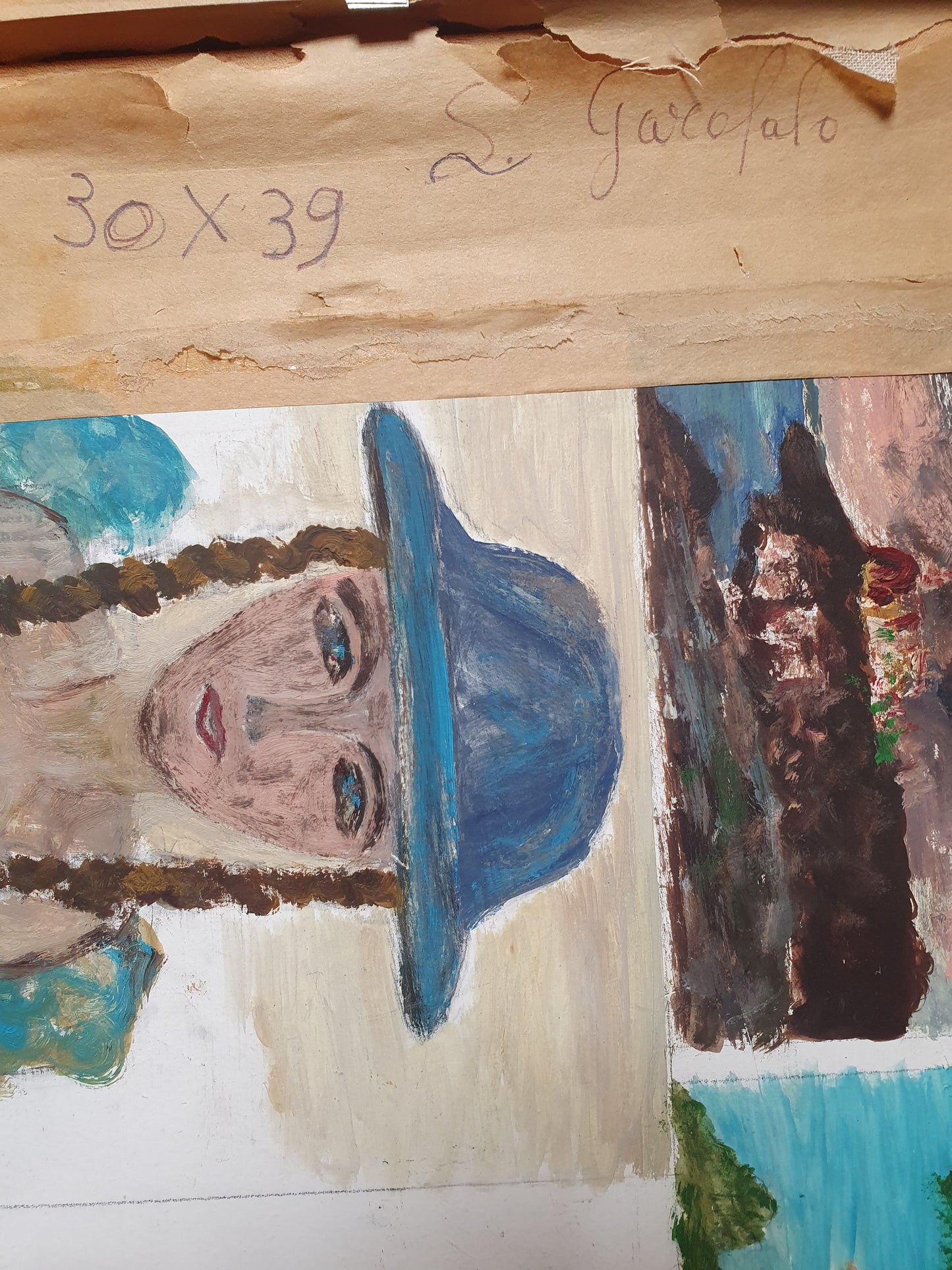 An Early Mid Century Italian Village Street Scene