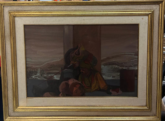 Superb and Surreal Oil on Canvas by LORENZETTI GIOVANNI b. 1952