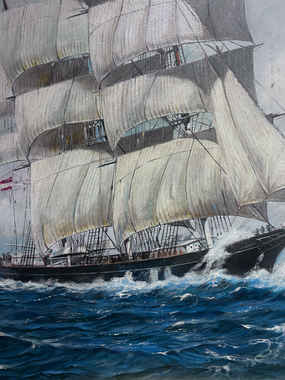 Tall Ship Oil Painting By David Mc Carroll
