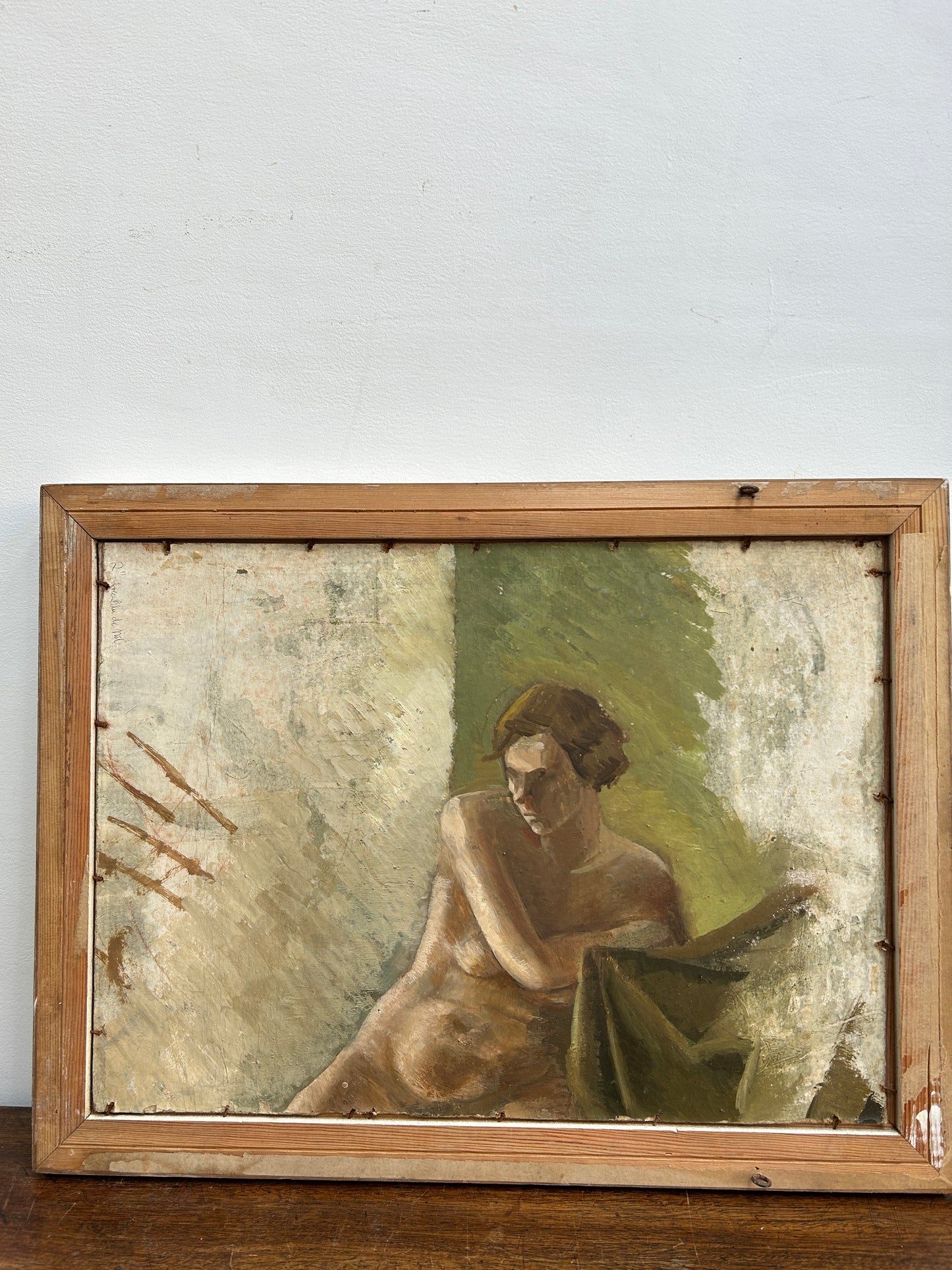 Stunning Mid Century Succulent Oil on Board