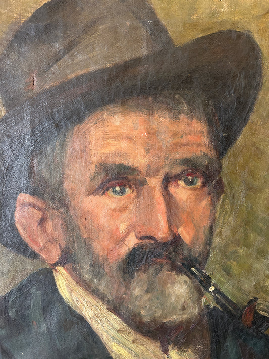 Ritratto italiano della fine del XIX e dell'inizio del XX secolo di un uomo italiano