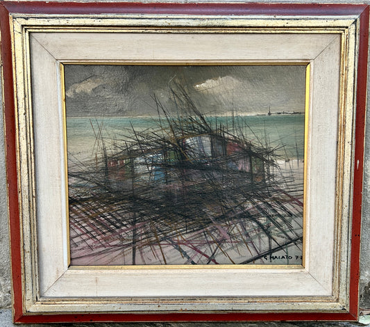 Capanna Sulla Riva (Huts on the Shore) by Guglielmo Malato