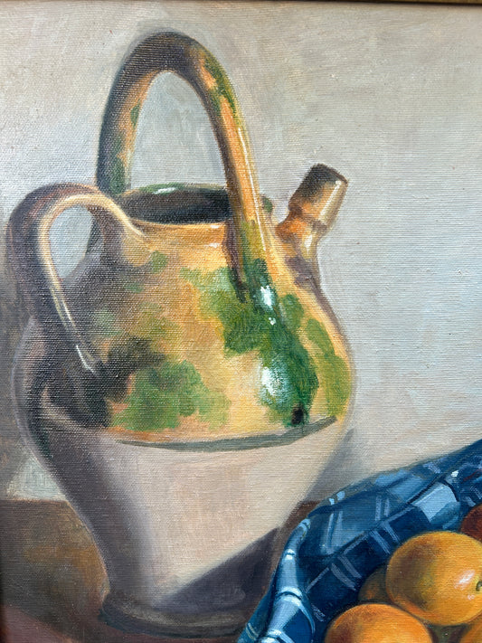 Still Life with Oranges Mid Century by Rossi