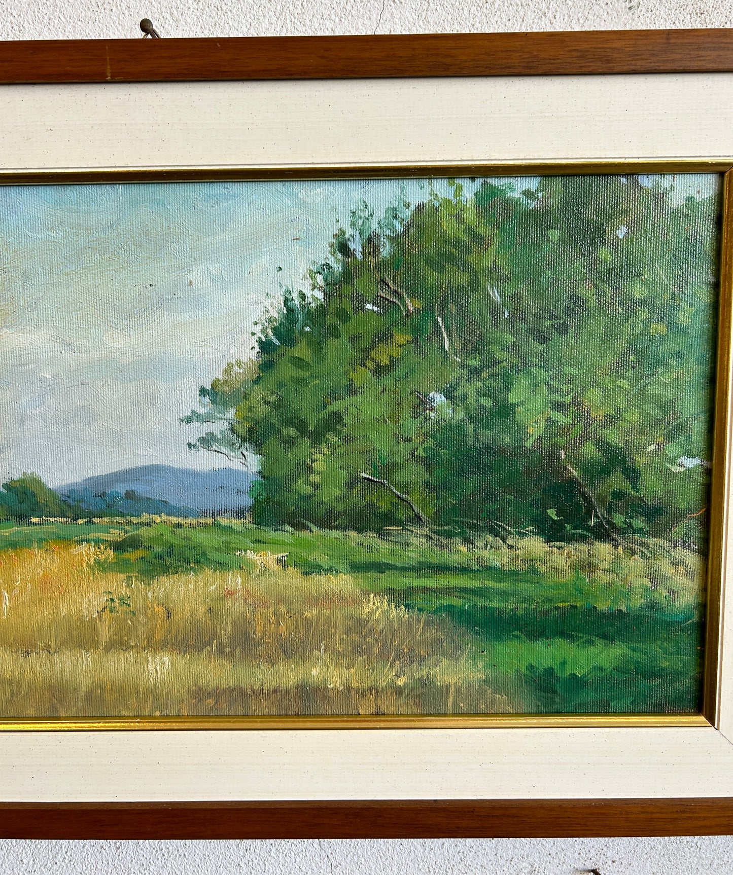 "Tombolo" di Carl Land Paesaggio toscano Olio su tela C1970