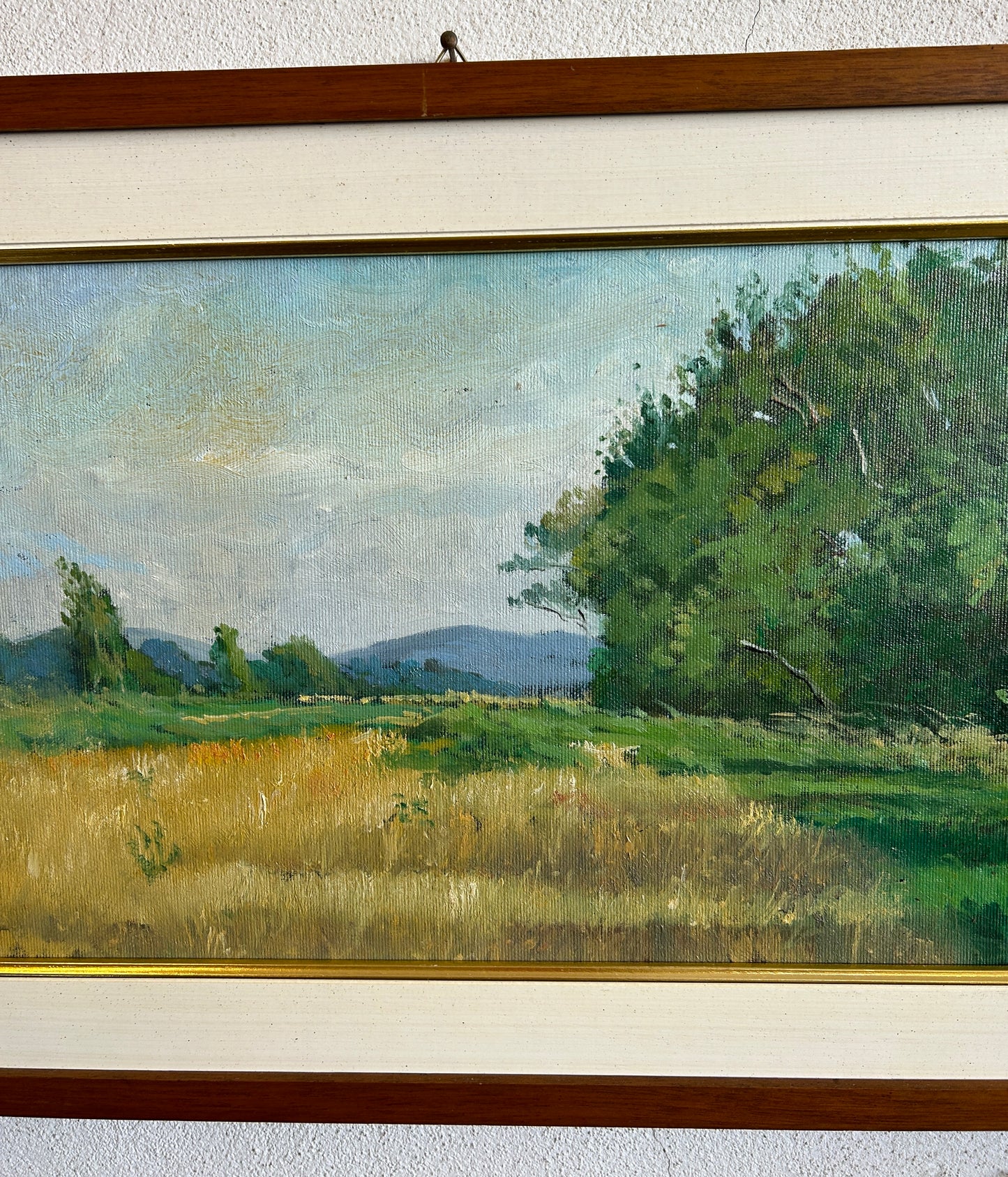 "Tombolo" di Carl Land Paesaggio toscano Olio su tela C1970