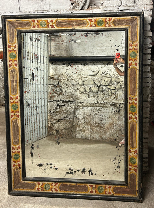 Antique Italian (early 19th Century) Carved Wood Casetta Frame Mirrors