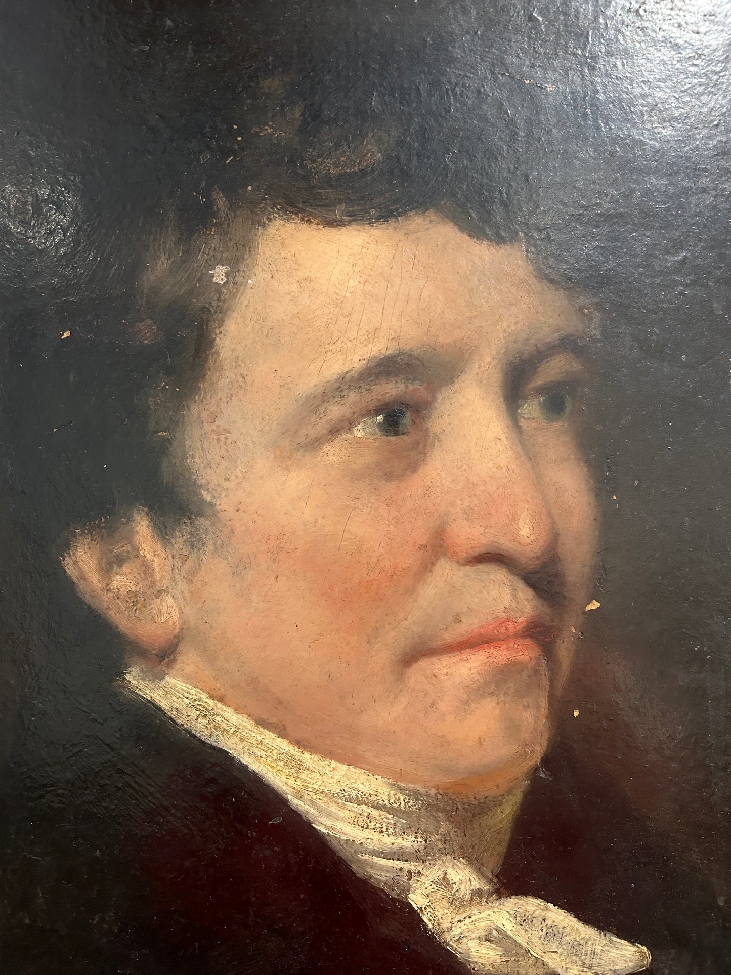 Ritratto di un gentiluomo felice dell'inizio del XIX secolo