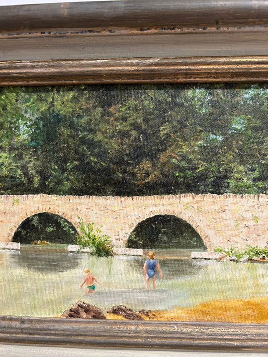 The Bridge at Le Saillant by Tom Kirkwood