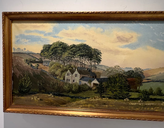 Landscape oil on Canvas by Robin Gibbard 1930-2014