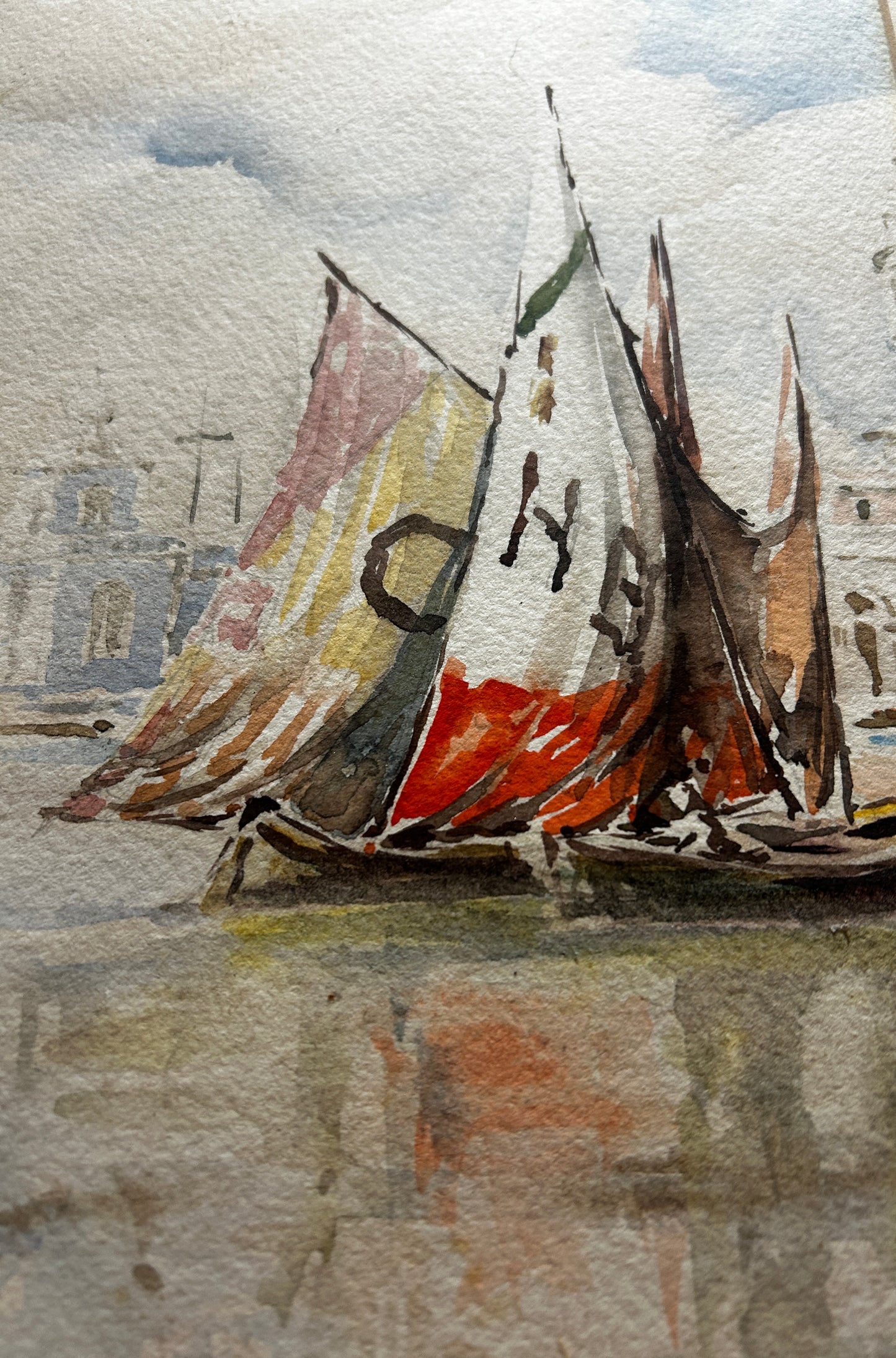 Louie Burrell(1873–1971) "Venice" Watercolour