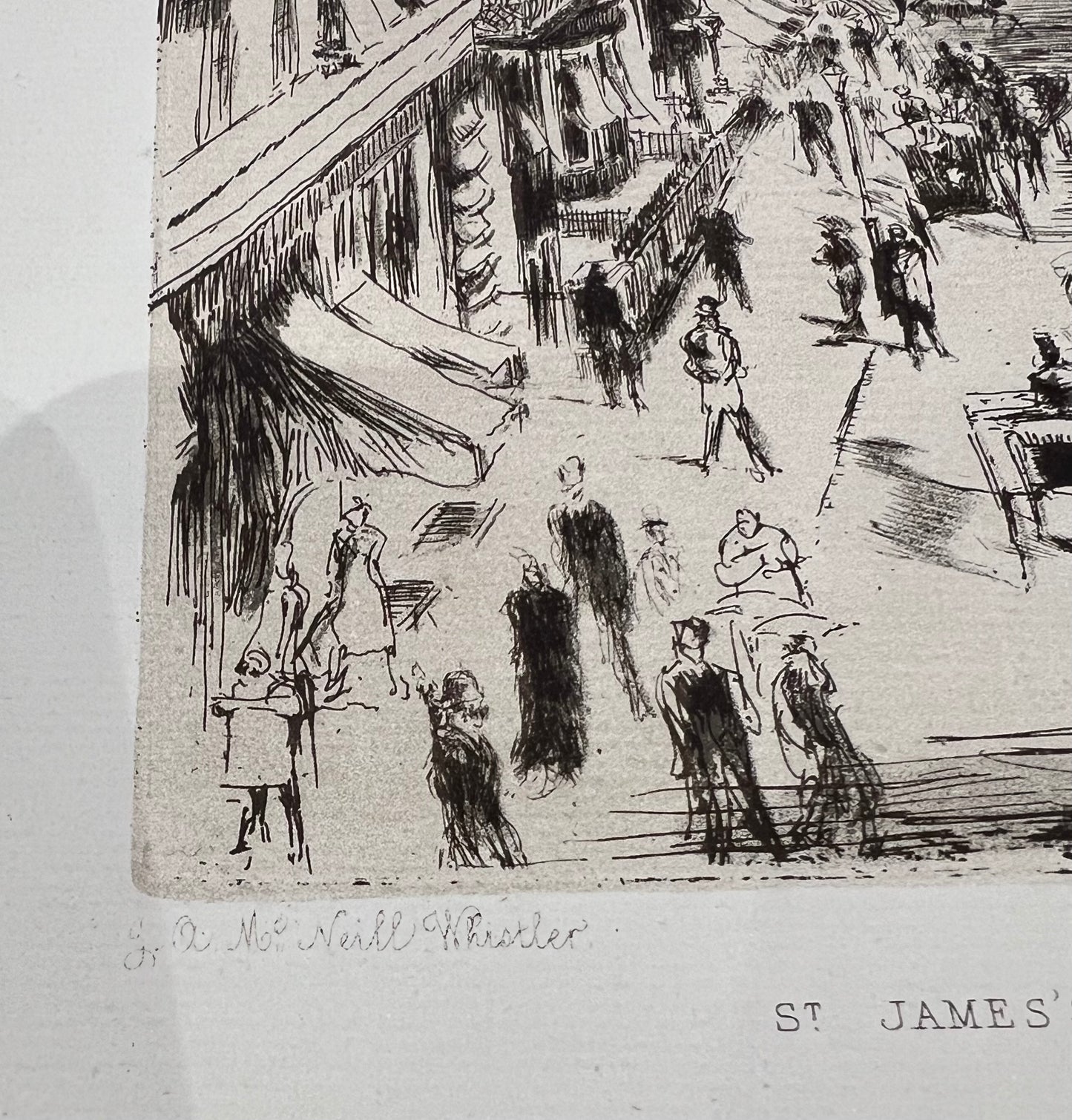 St James Street June 1878 by James McNiell WHISTLER 1834 - 1903