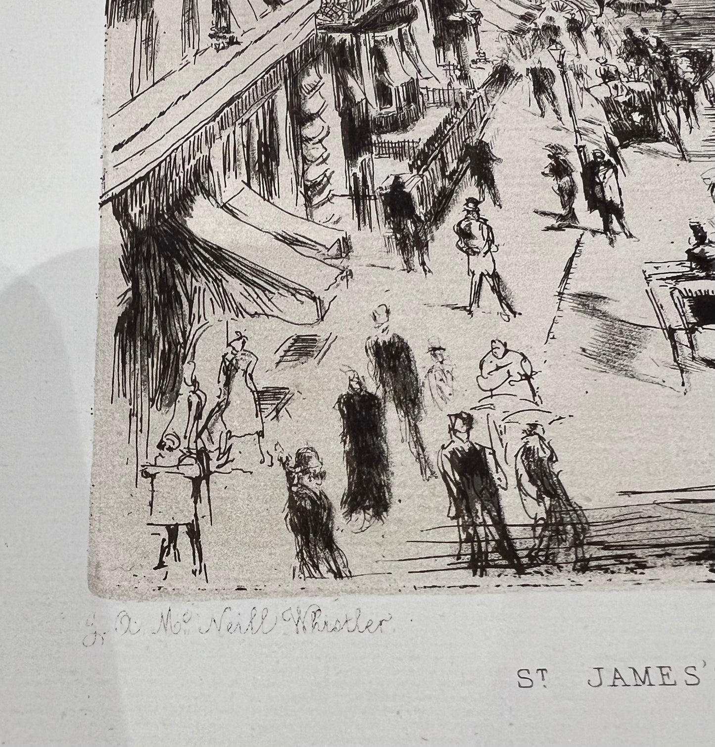 St James Street June 1878 by James McNiell WHISTLER 1834 - 1903