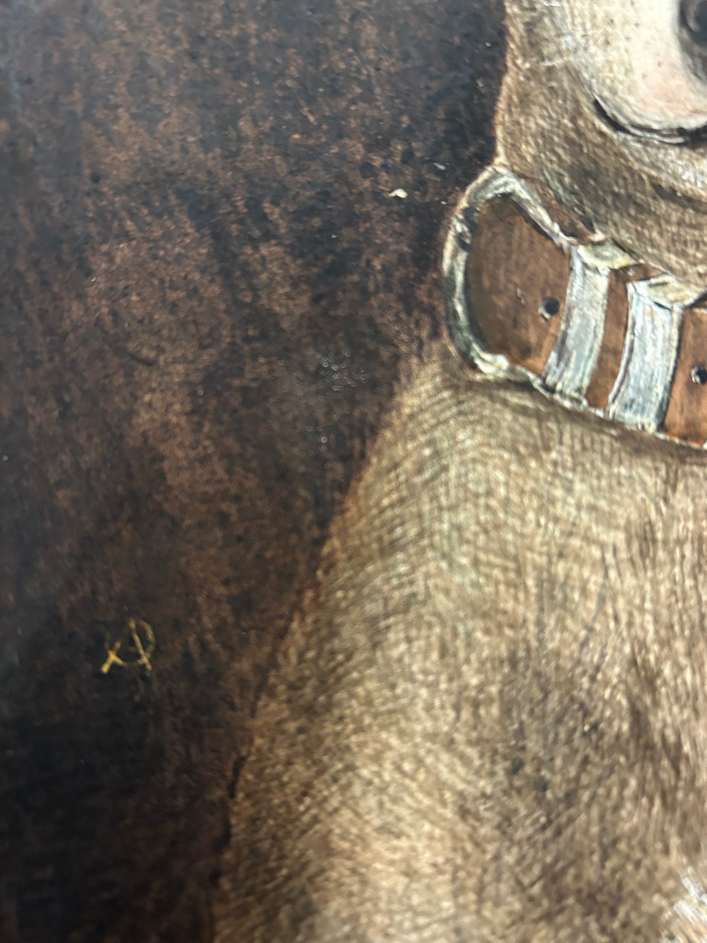 Victorian dog portrait of a terrier. Incredible quality and in very good condition.