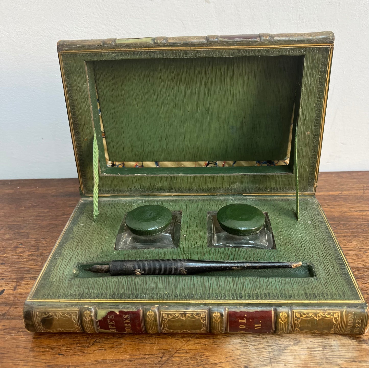 19th Century Concealed Ink Well