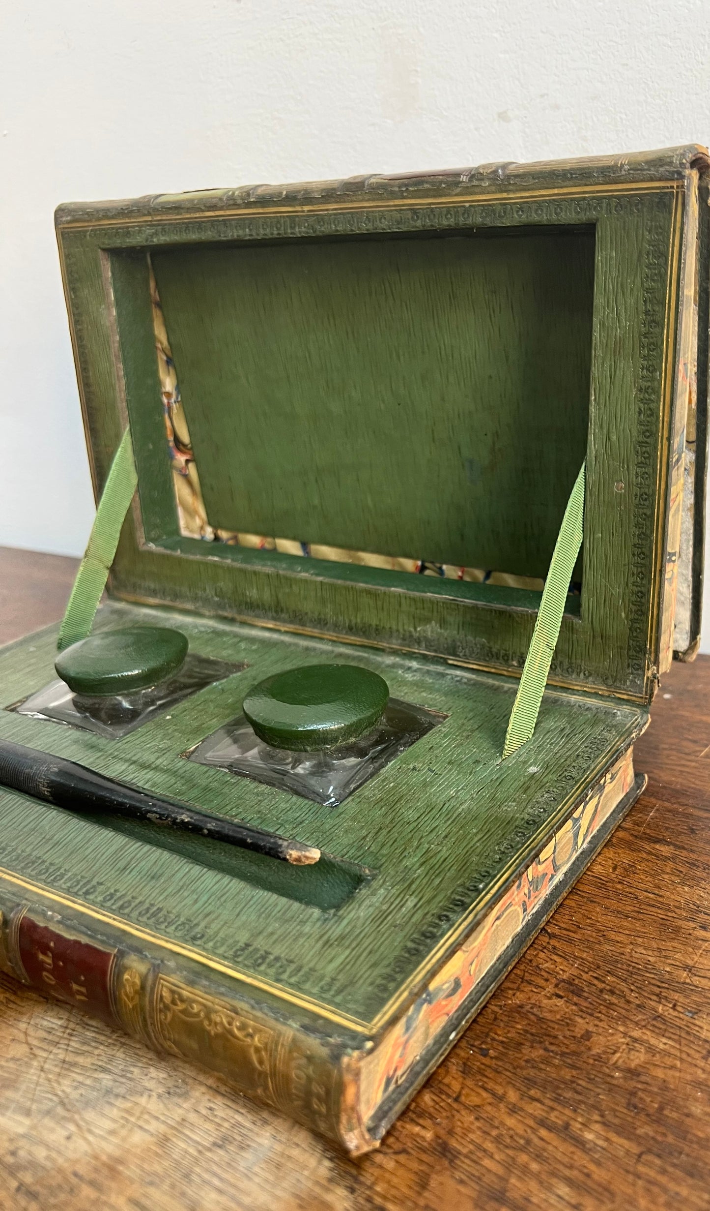 19th Century Concealed Ink Well