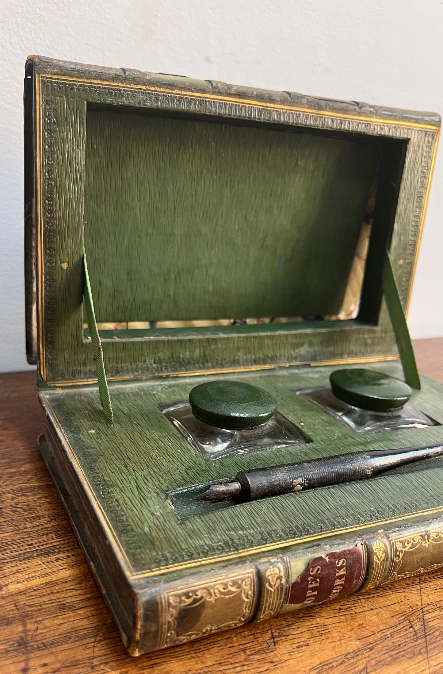 19th Century Concealed Ink Well