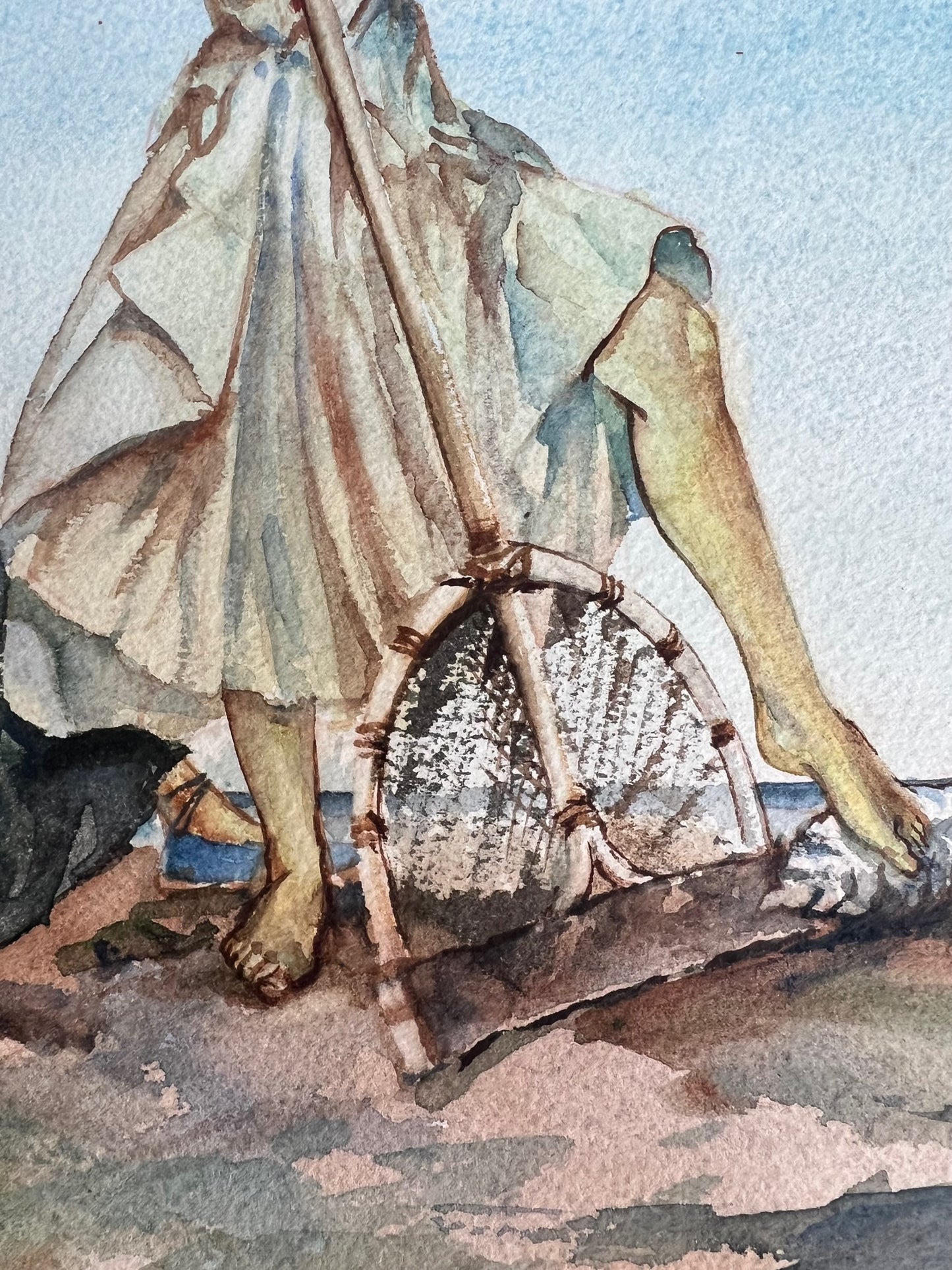 High quality watercolour After William Russell Flint