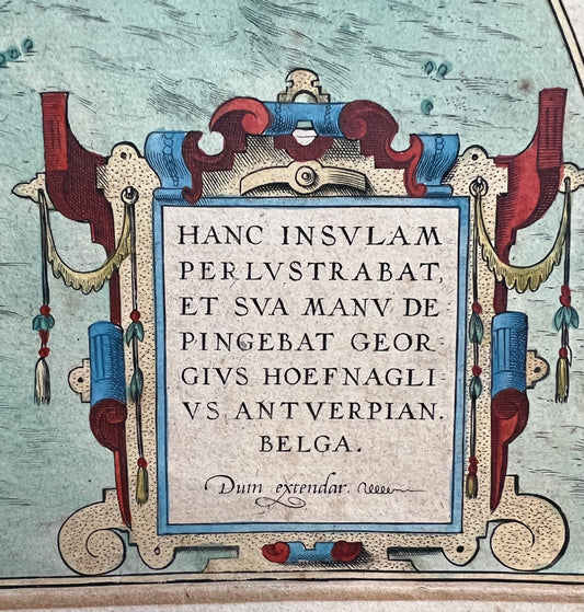 Early Ortelius map of Spain (Cadiz, Gibraltar etc) 1608