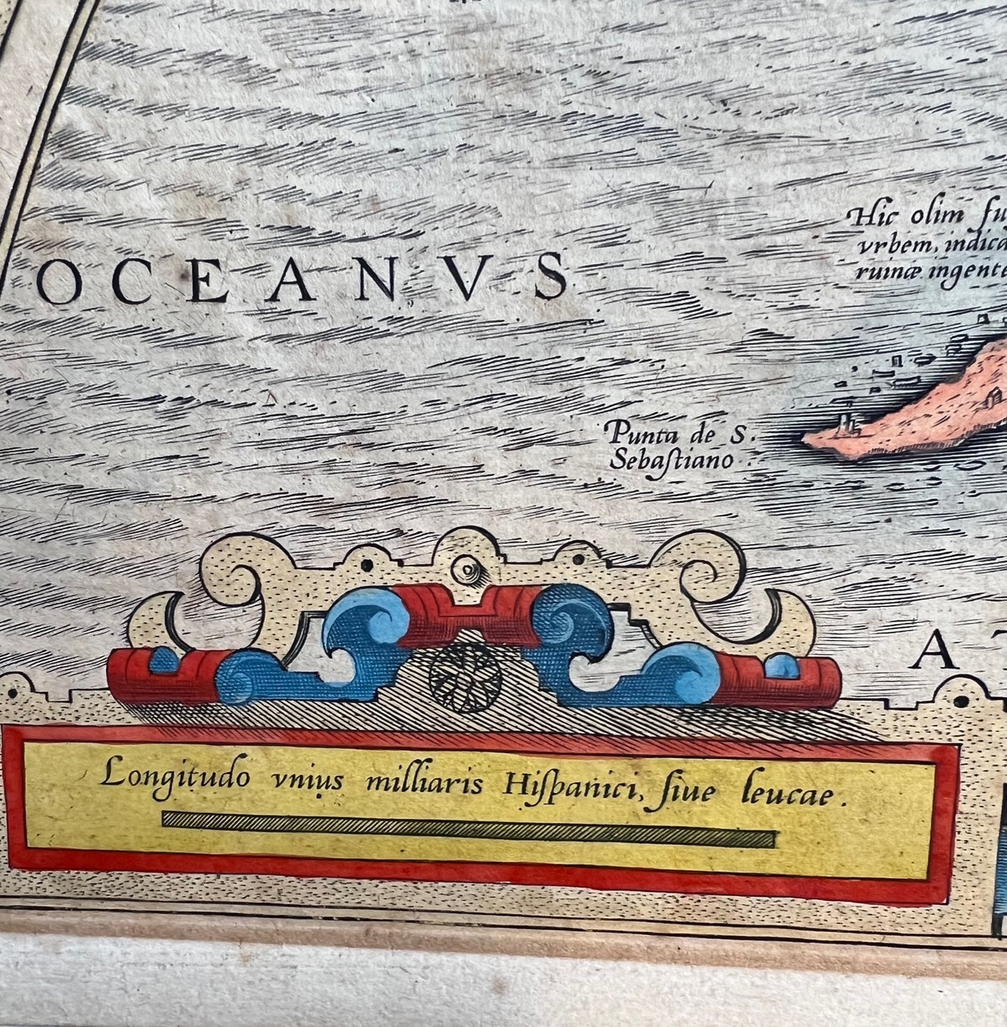 Early Ortelius map of Spain (Cadiz, Gibraltar etc) 1608
