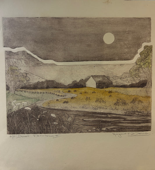 Dorset Farmhouse II by the British Artist Margaret Estelle Zelda Levinson