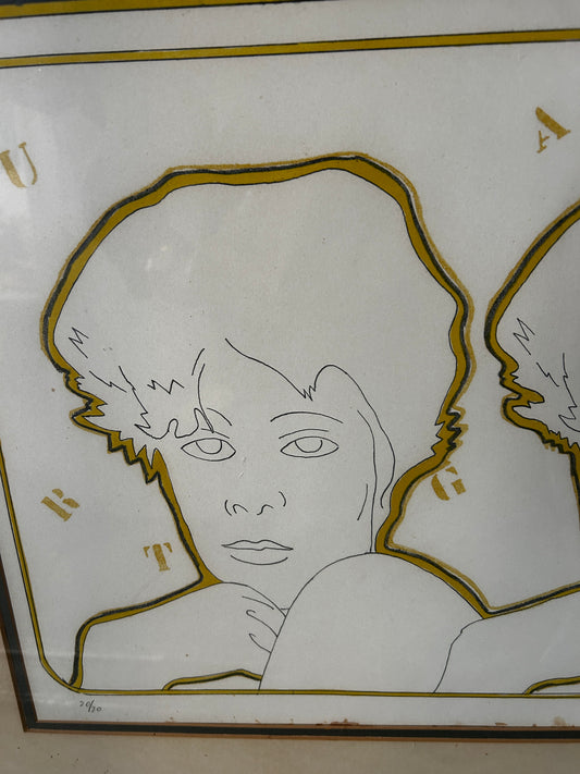 Signed and Numbered Lithograph by the Renowned Design Artist Mario Villa