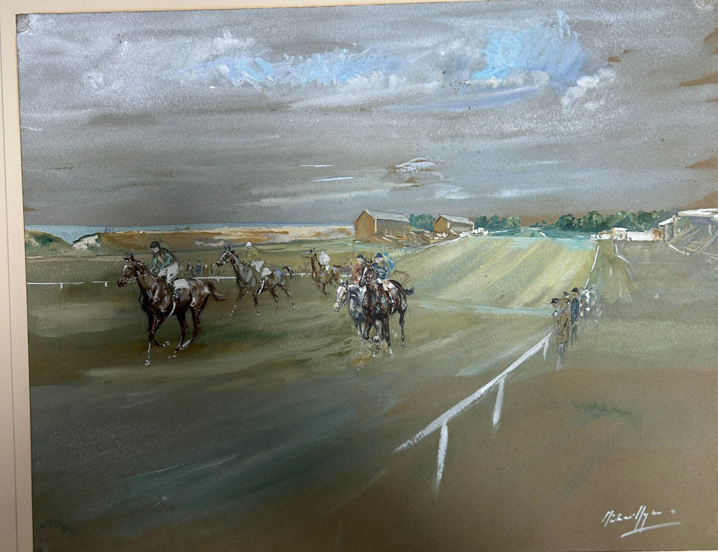 Cheltenham Races by Michael Lyne C1950