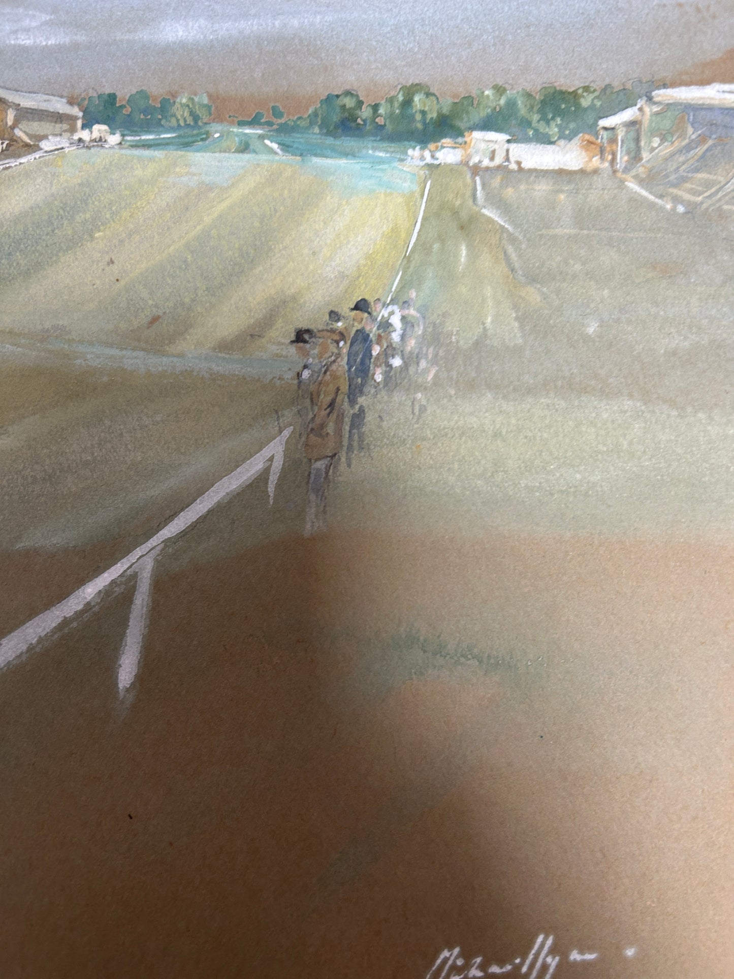 Cheltenham Races by Michael Lyne C1950