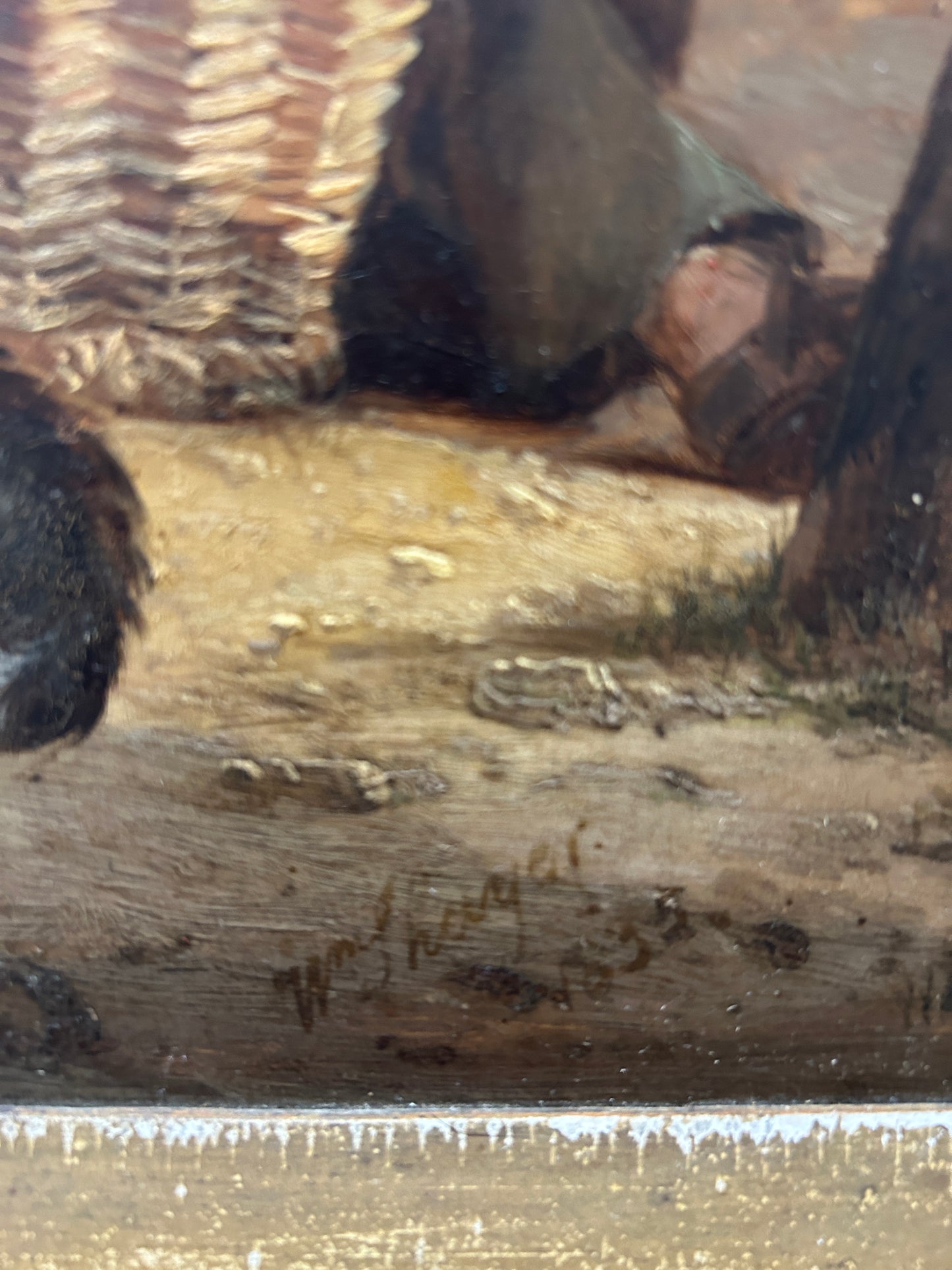 William Shayer 1789-1878 Oil on Board in Gilt Frame