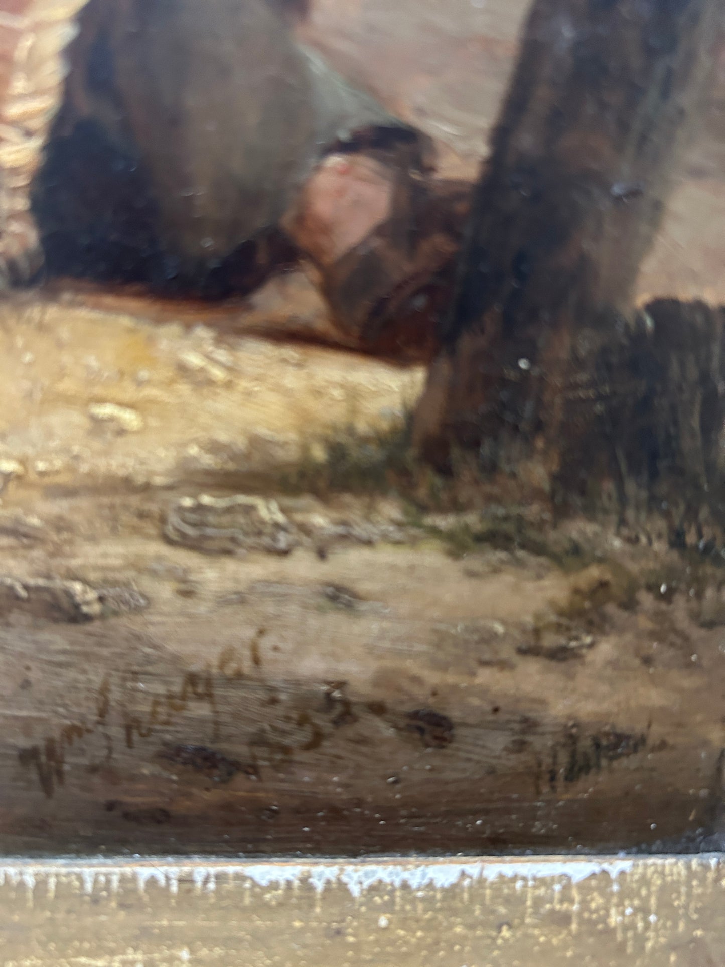 William Shayer 1789-1878 Oil on Board in Gilt Frame
