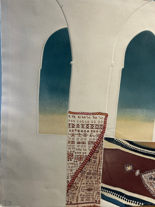 Rima Farah Limited Edition Embossed Signed Etching