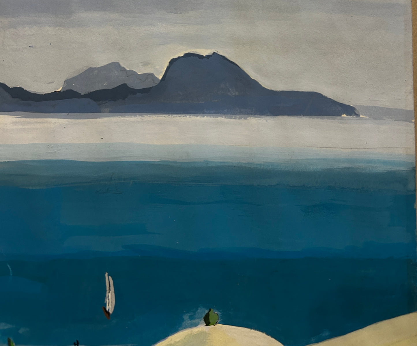 Paul Manusso Original Signed and dated 1973 of Sidi boy Said, Tunisia