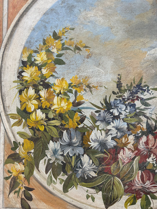 Trompe l'oeil floreale