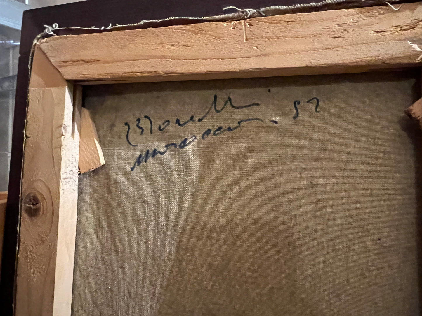 Luigi Brignoli 1881 - 1952. Souk marocchino dipinto nel 1952.