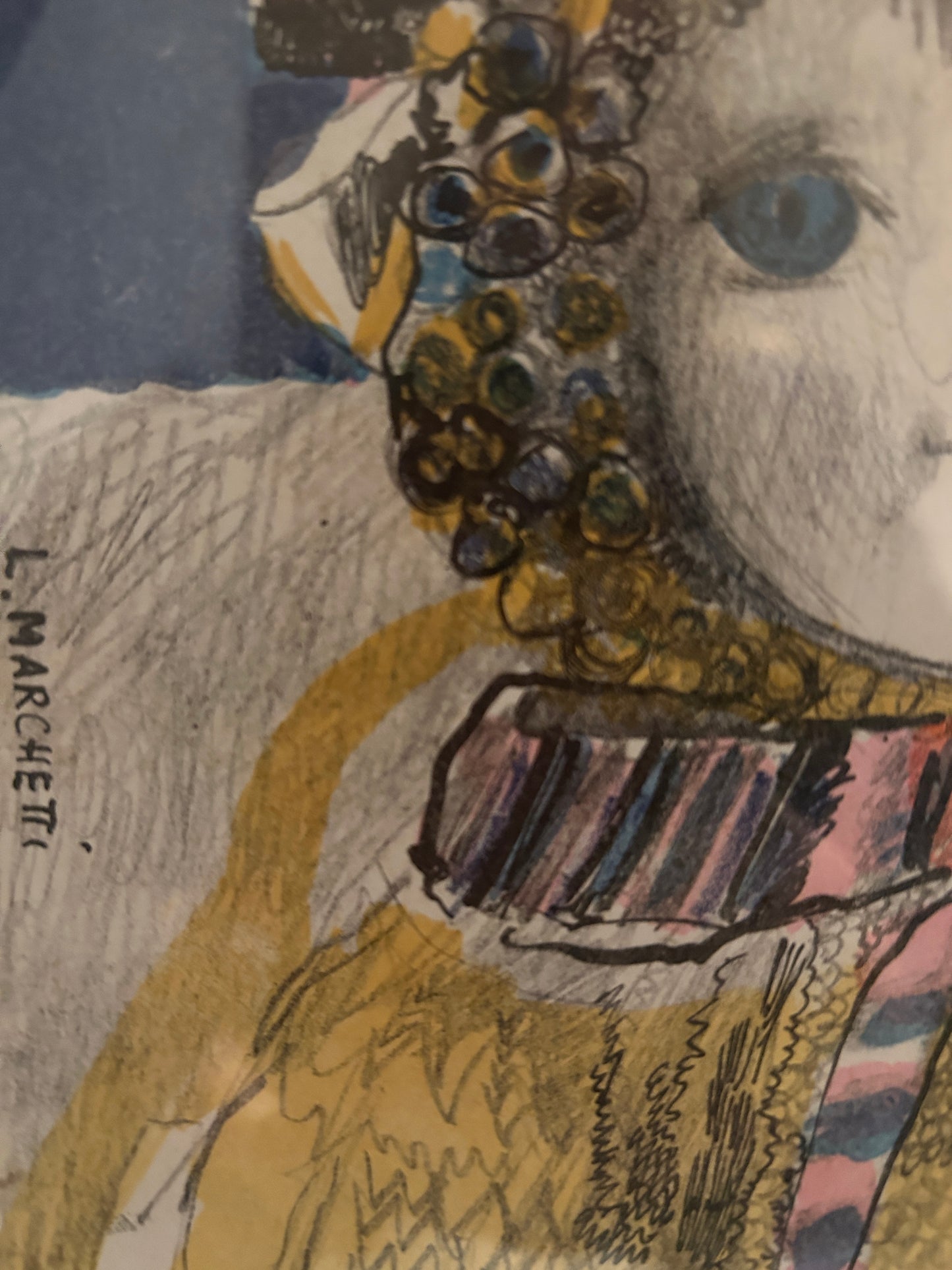 Pencil and Watercolour Italian Nursery Rhyme Drawing