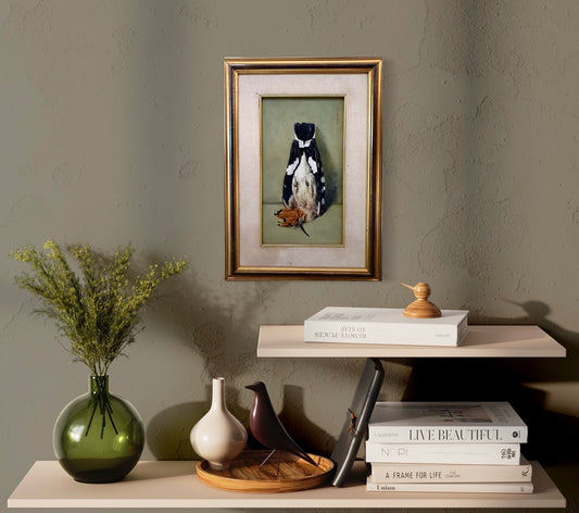 Pederzoli Tenesvard 1914-1987 Trofeo Gioco Uccello Olio su tela