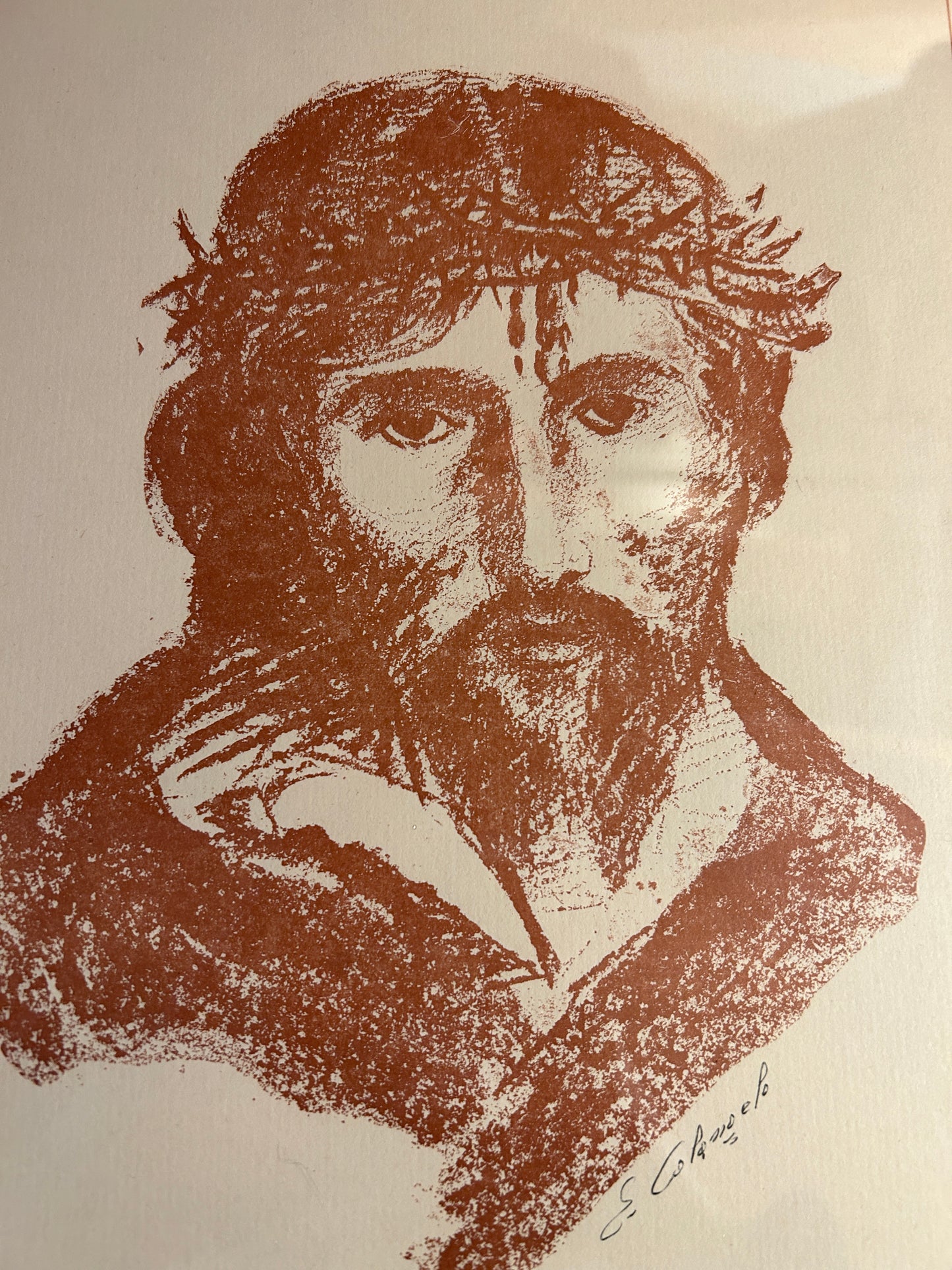 Head of Christ Signed and Limited Lithograph