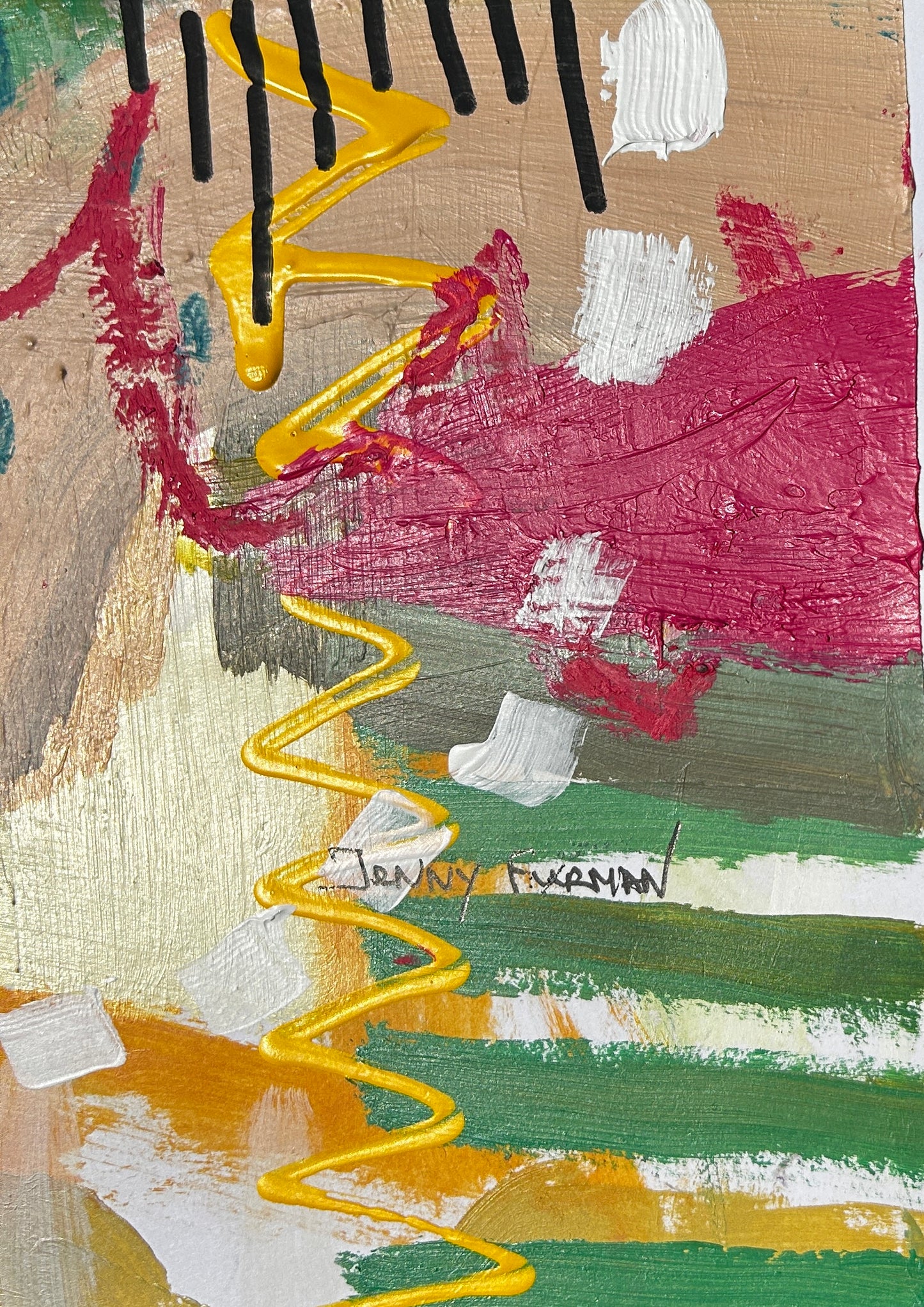 Breathe Deeper by Jenny Furman Acrylic on Linen Signed