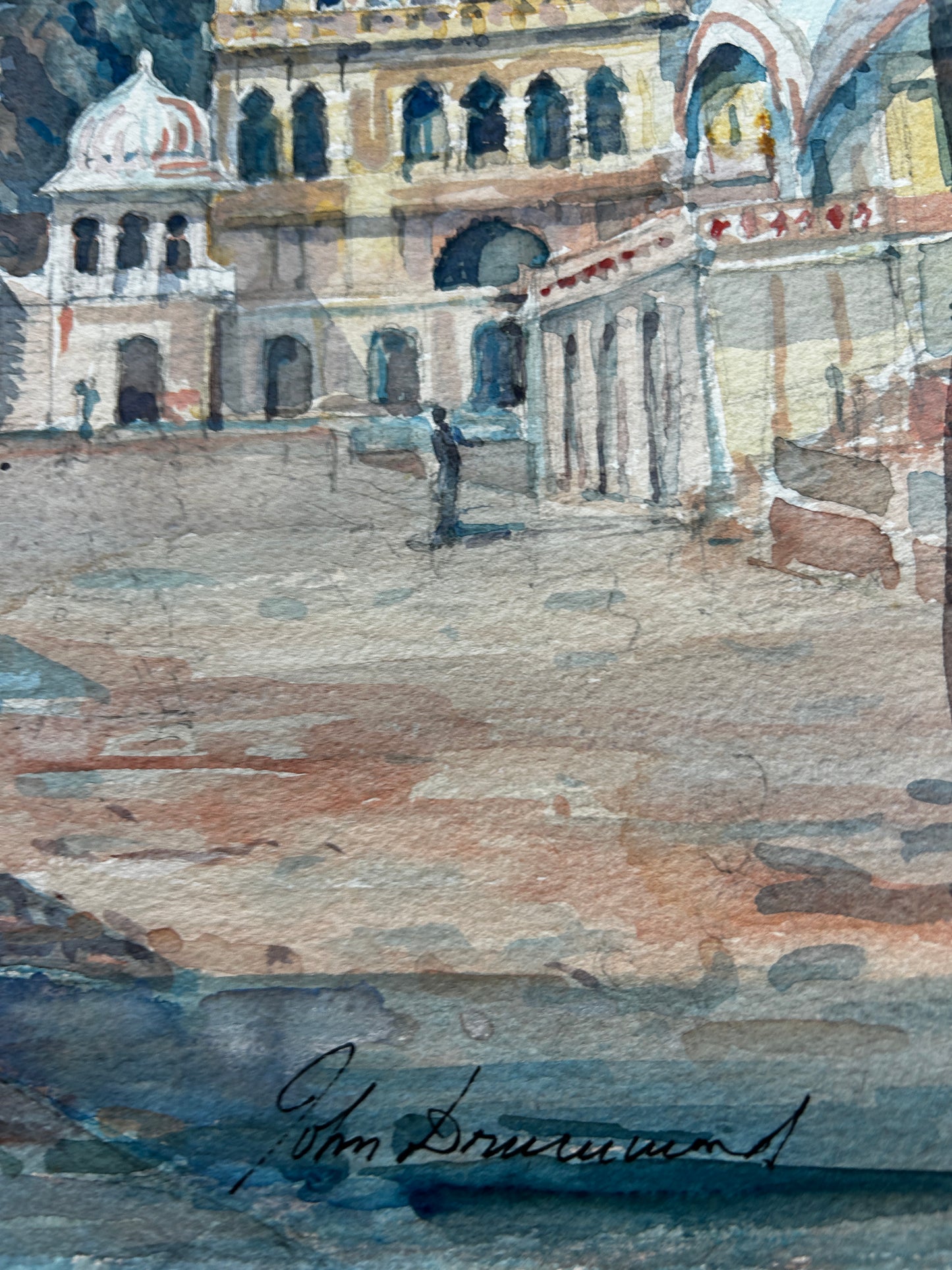Galtaji Temple Original watercolour by John Drummond