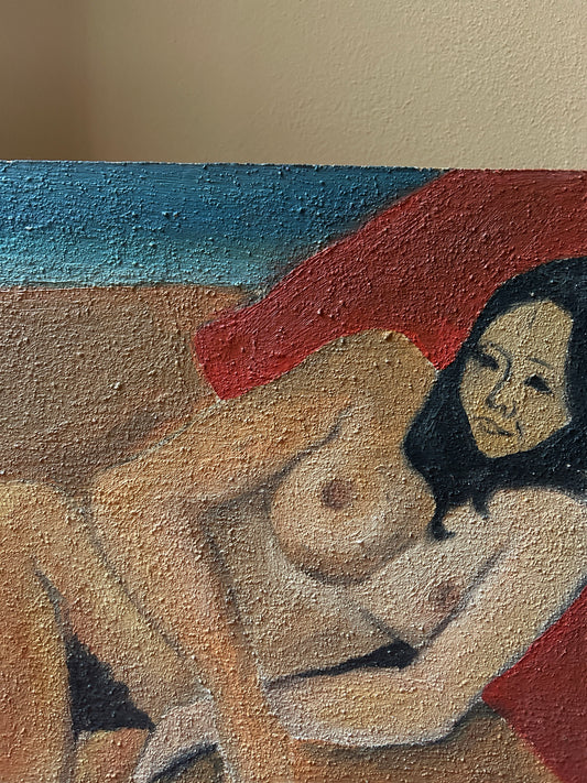Sensuale nudo femminile sdraiato