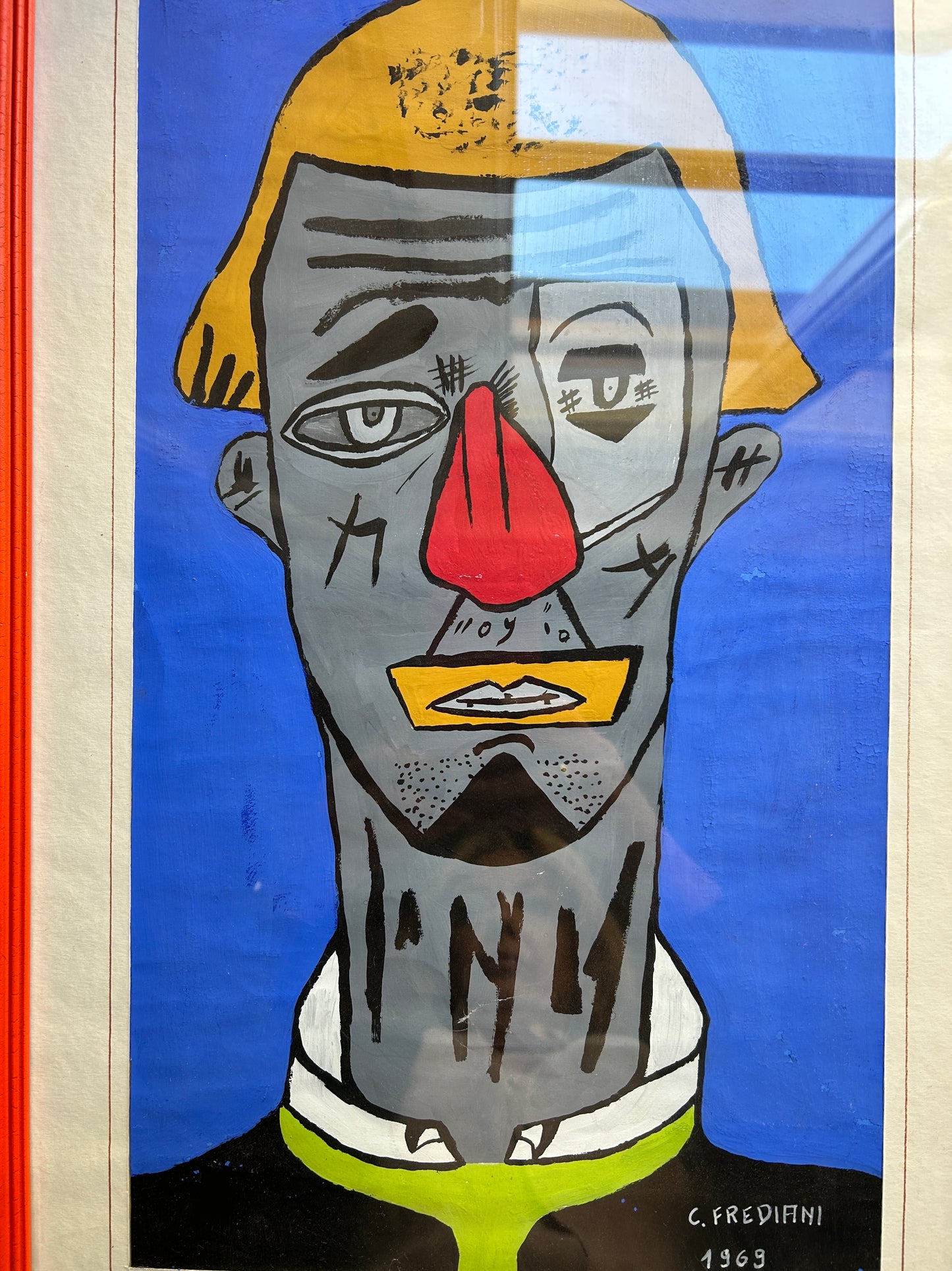 1960’s abstract male portrait by C. Frediani