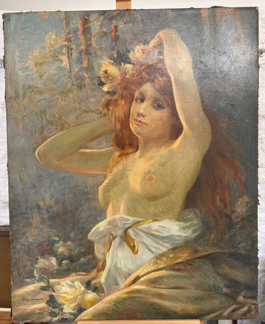Étienne Albert Eugène Joannon-Navier (1857–1911) Belle Epoque Nude Portrait