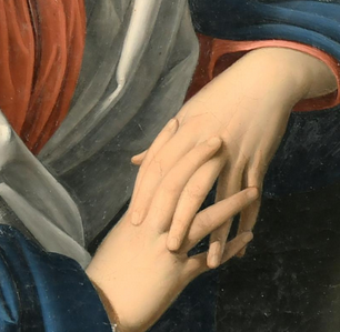 OLIO SU TELA DI INIZIO XIX SECOLO STUDIO DELLA MADONNA