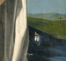 OLIO SU TELA DI INIZIO XIX SECOLO STUDIO DELLA MADONNA