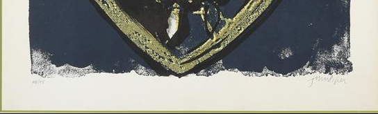 1977 JOHN PIPER 1903 - 1992 SIGNED LITHOGRAPH "MADONNA AND CHILD"