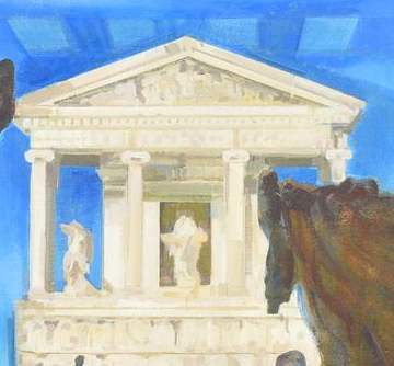 NEREID MONUMENT FROM XANTHOS, LYCIA AT THE BRITISH MUSEUM 1988