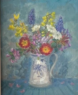 Still Life by Muriel Rose Oil on Board