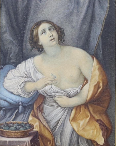 C1840S GRAND TOUR OLIO A BORDO "CLEOPATRA CON L'ASP"