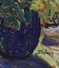 Still life with Flowers in Vases c1970s